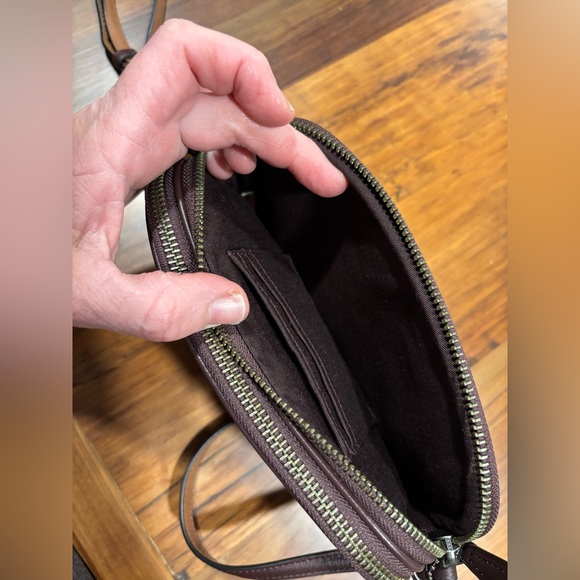 The COACH LEGACY Jacquard/Leather Pouch Crossbody Purse - Picture 7 of 11